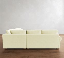 PB Comfort Modern Roll Arm Deep Seat 3-Piece Sectional (112")