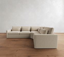 Westwood Slim Arm Deep Seat 3-Piece Wedge Sectional (130")