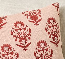 Avani Floral Block Print Reversible Pillow
