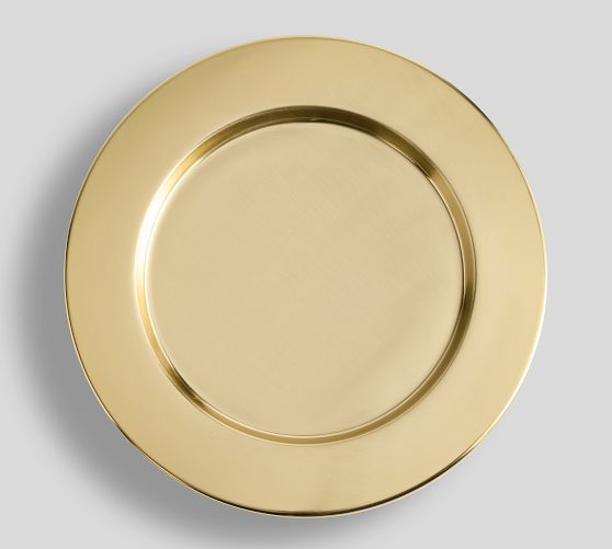 Harrison Stainless Steel Charger Plates by Pottery Barn
