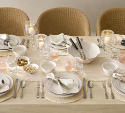 Mason Handwoven Cotton Fringe Table Runner