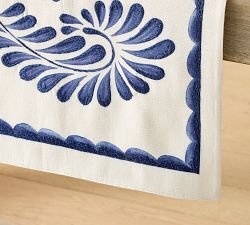 Puebla Embroidered Organic Cotton Table Runner