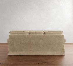 Buchanan Roll Arm Slipcovered Reversible Chaise Sectional (87")