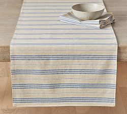 Colette Stripe Cotton/Linen Table Runner