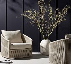 Pottery Barn Darley Rope Swivel Lounge Chair - Thumbnail 2