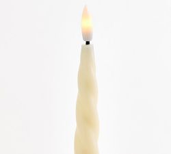 Flameless Spiral Taper Candle