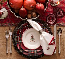 Holiday Classics Appetizer Plates - Mixed Set of 8