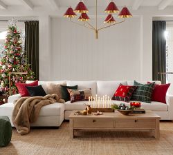 Kirk Patchwork Plaid Lumbar Pillow