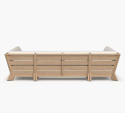 Modern Farmhouse 3-Piece Outdoor Sectional (128")