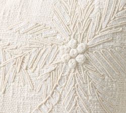 Palm Leaf Embroidered Pillow