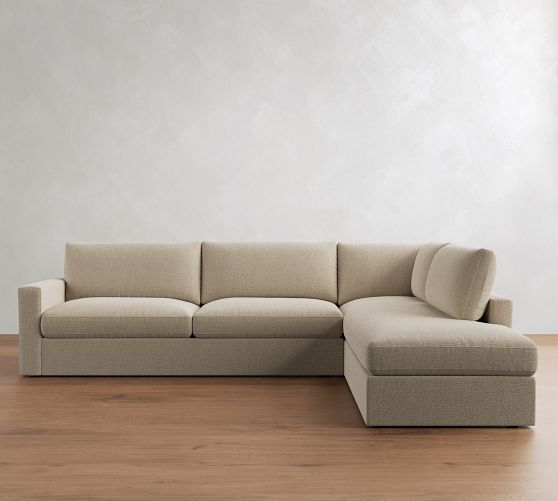 Westwood Square Arm Return Bumper Sectional (117"-129") by Pottery Barn