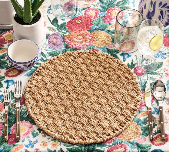 Capitola Woven Charger Plates - Set of 4 by Pottery Barn