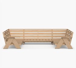 Modern Farmhouse 3-Piece Outdoor Sectional (128")