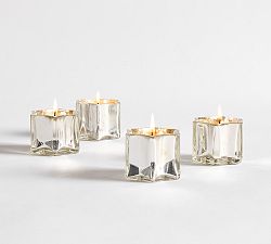 Star Votive Candles - Set of 4