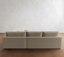 Westwood Slim Arm Deep Seat 3-Piece L-Shaped Wedge Sectional (130")