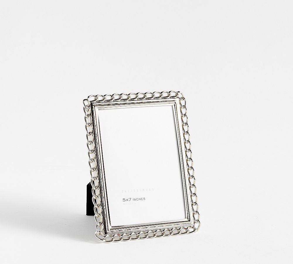 Metal Chain Frame - Silver, 5x7