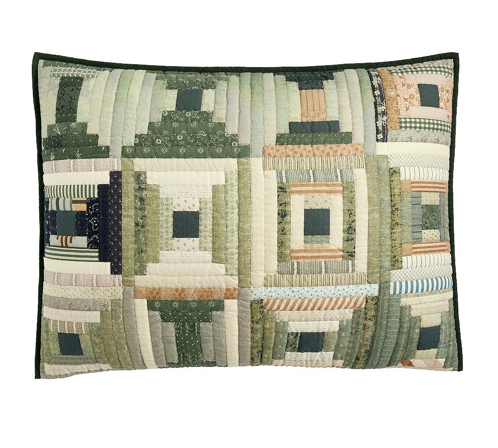 Jaxson Quilted Sham - Green Multi, Standard