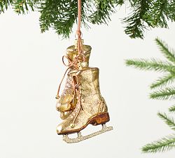 Gold Skates Ornament