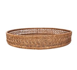 Tava Braided Rattan Round Tray