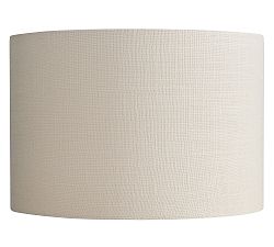 Open Box: Gallery Linen Straight-Sided Drum Lamp Shade Only, Extra Large (19") - Sand