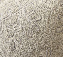 Shimmer Snowflake Embroidered Pillow