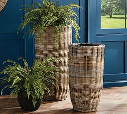 Diego Handwoven Rattan Planters