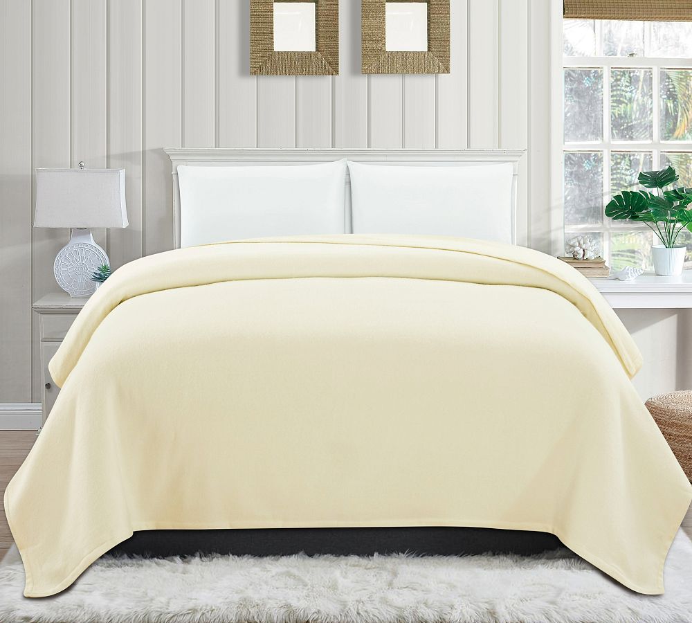 Lovella Cashmere Lambwool Blanket by Pottery Barn