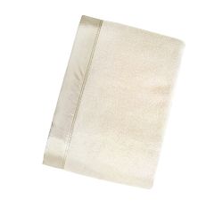 Maizy Silk Fleece Throw With Satin Border