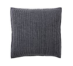 Open Box: Honeycomb Quilted Sham, Euro, Set of 3 - Midnight