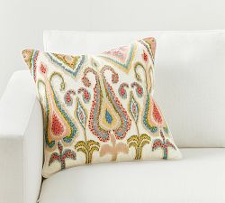 Open Box: Yalla Embroidered Pillow Cover, 18" - Multi