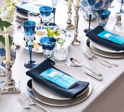 Antique Cut Glass Champagne Flutes - Set of 4