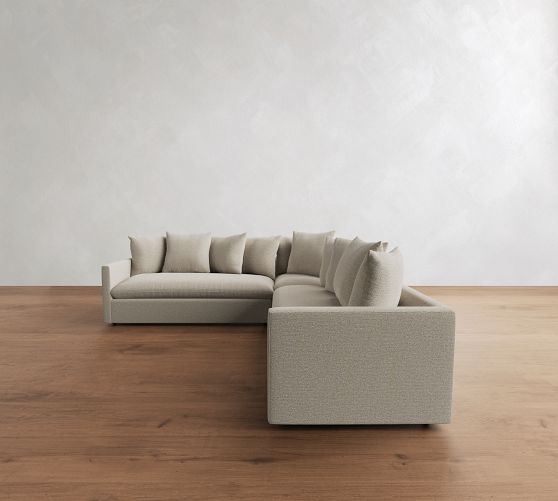 Union Scatterback 3-Piece L-Shaped Sectional (110") by Pottery Barn