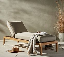 Ayla Outdoor Single Chaise Lounge