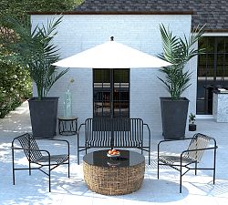 Kaylin Metal Outdoor Loveseat (53.5"w)