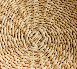 French Braided Handwoven Trays, Set of 2