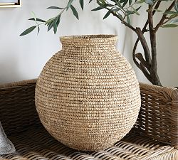 Jules Handwoven Natural Vase