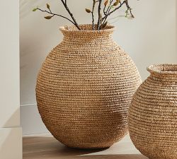 Jules Handwoven Natural Vase