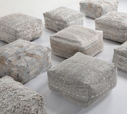 Olson Handwoven Indoor/Outdoor Pouf