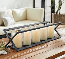 Outdoor Candle Holder Centerpiece