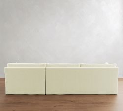 Reya Slipcovered Chaise Sectional (133")