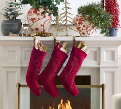 Textured Chenille Stocking