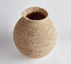 Jules Handwoven Natural Vase