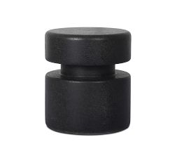 Darien Geometric Stone Accent Table (14")