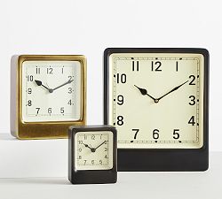Open Box: Anton Desktop Clock, Large - Bronze