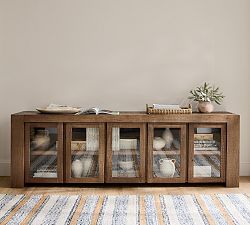 Open Box: Rockport Glass Door Media Console (94")