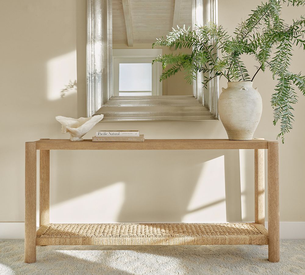 Bolinas Woven Console Table (64") by Pottery Barn
