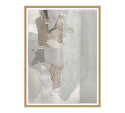 Textured Muted Collage Framed Print