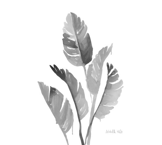Graphite Banana Leaf by The Artists Studio
