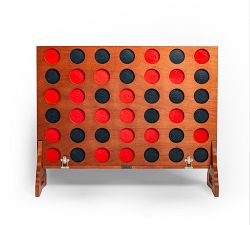 Oversized Mahogany 4-in-a-Row Game