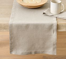 Open Box: Belgian Linen Table Runner (16"W x 126"L) - Dark Flax